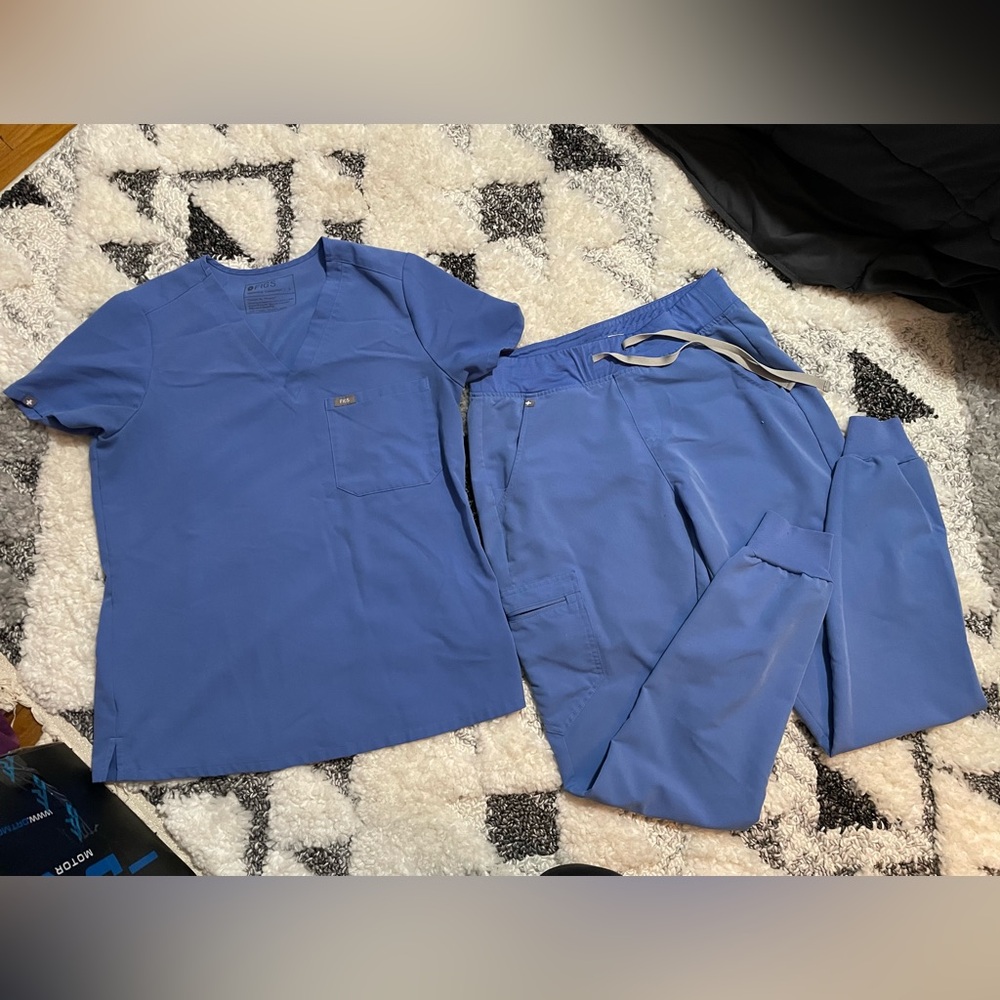 Figs Ceil Blue womens scrubs